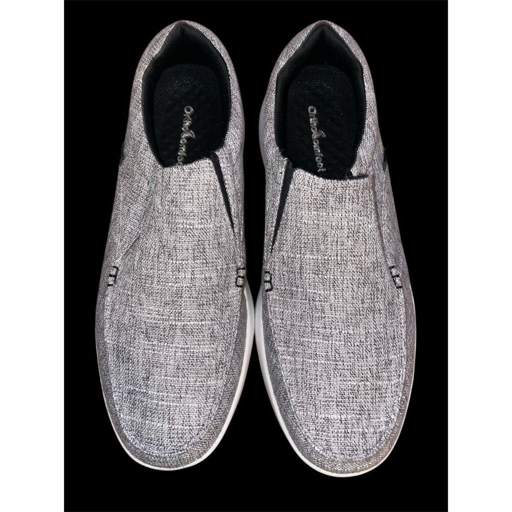 Ortho Comfoot Men's Orthopedic Slip-On Shoes - Light Grey Sz 13